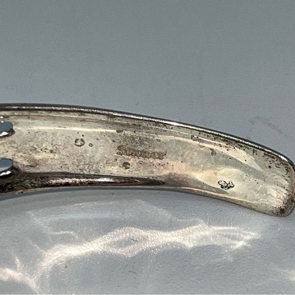 Stauer Spirit of the Southwest 14 kt American Turquoise, Eagle & Feathers Cuff - Picture 9 of 13